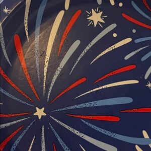 Buyers Appreciation Gift Celebration Plates - Blue, Red, and White